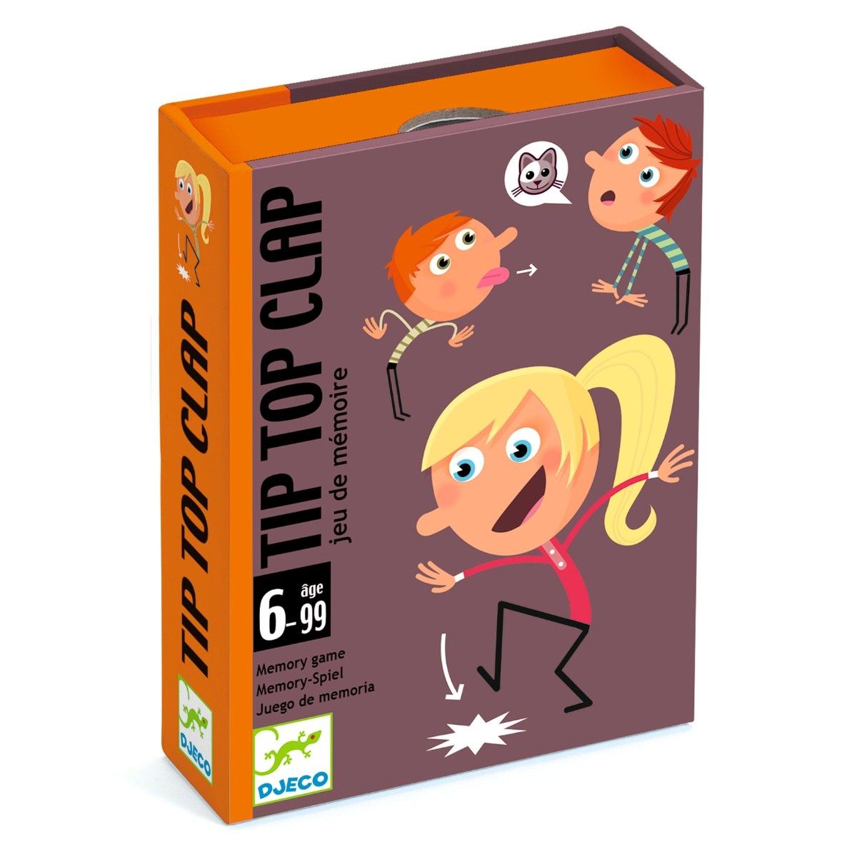 Kortspil: Træk kort, gentag tidligere handlinger og tilføj din egen.