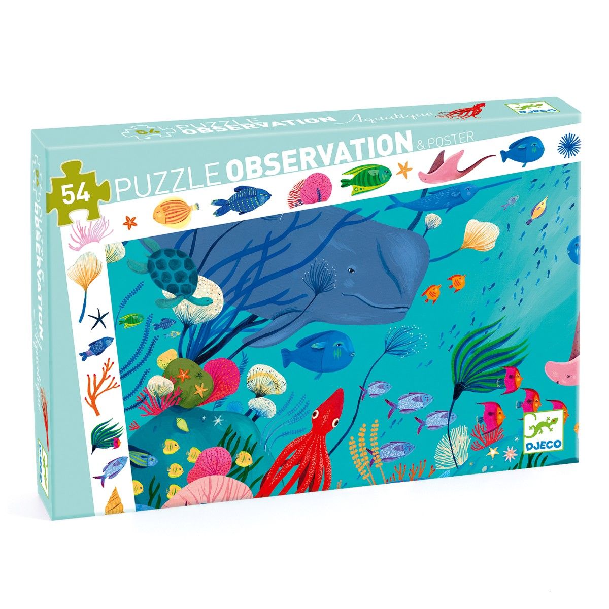 Djeco Observations puslespil, under havet 54 brikker