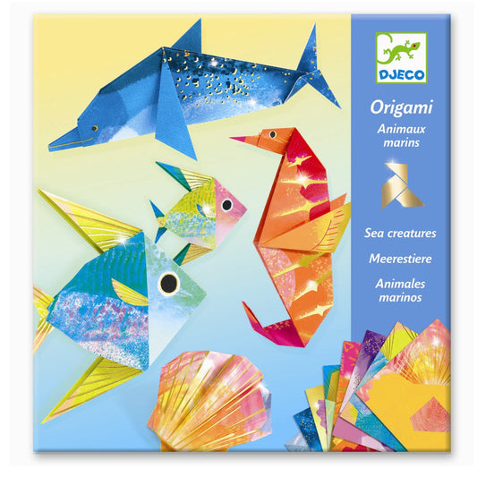 Origami med havdyr.