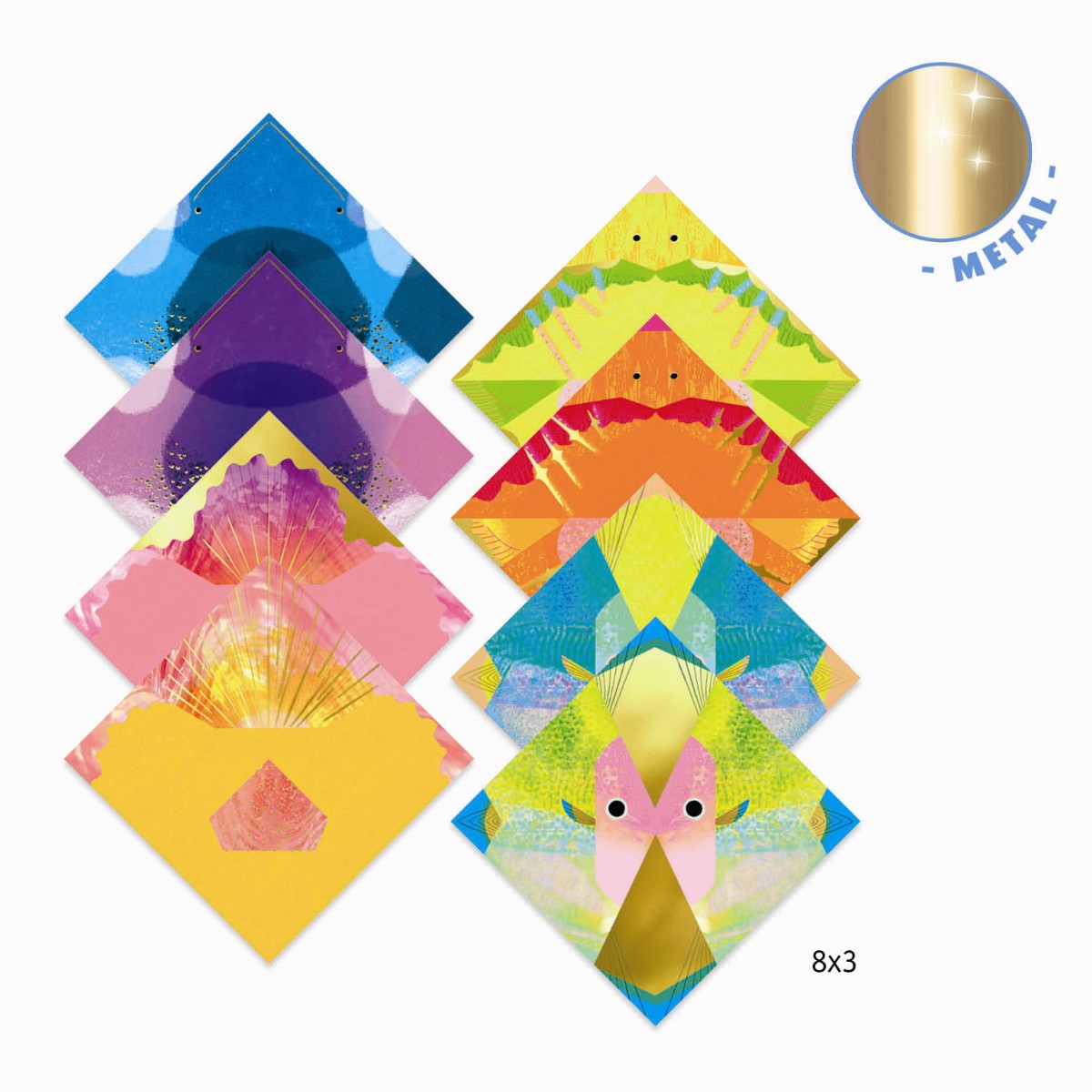 Origami med havdyr.