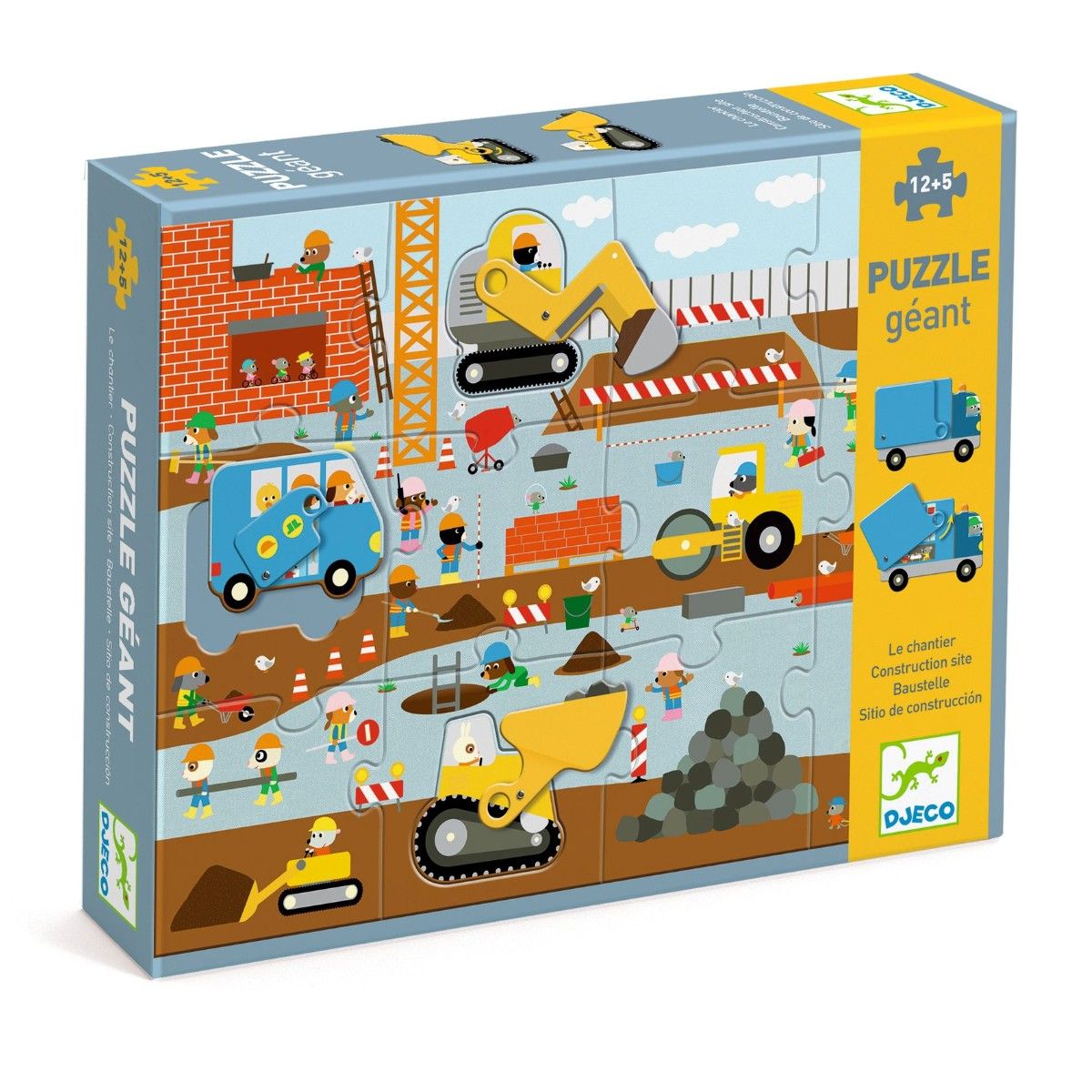 Djeco Gulvpuslespil, Byggepladsen