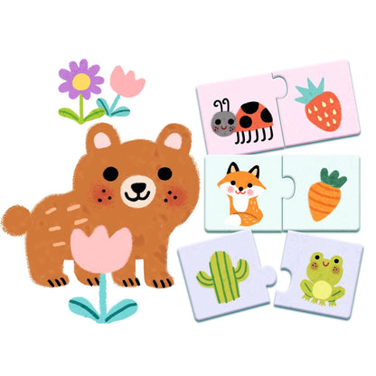 Djeco Puzzle Duo, Farver
