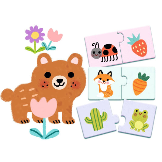 Djeco Puzzle Duo, Farver
