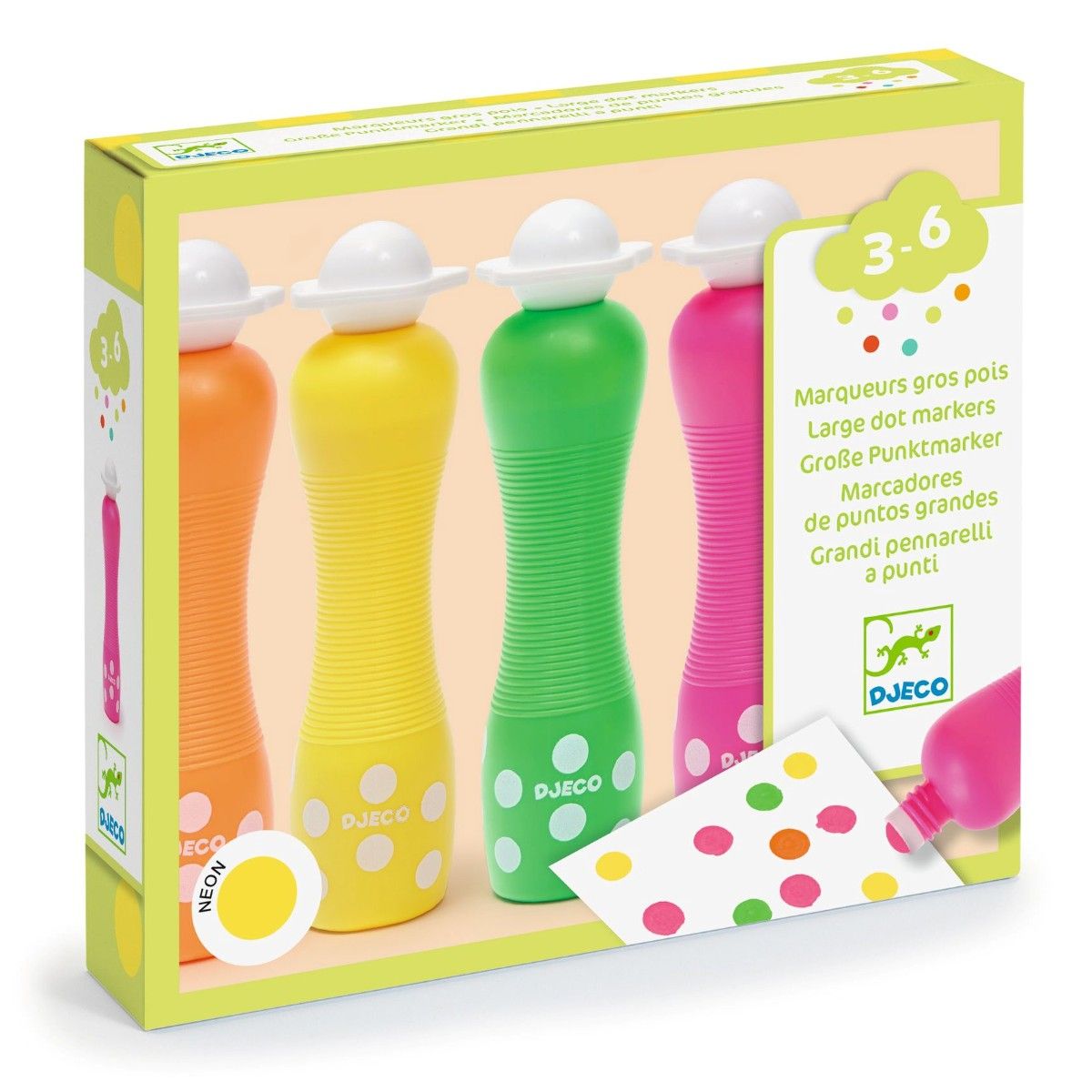 Djeco Skum duppe tusser, neon