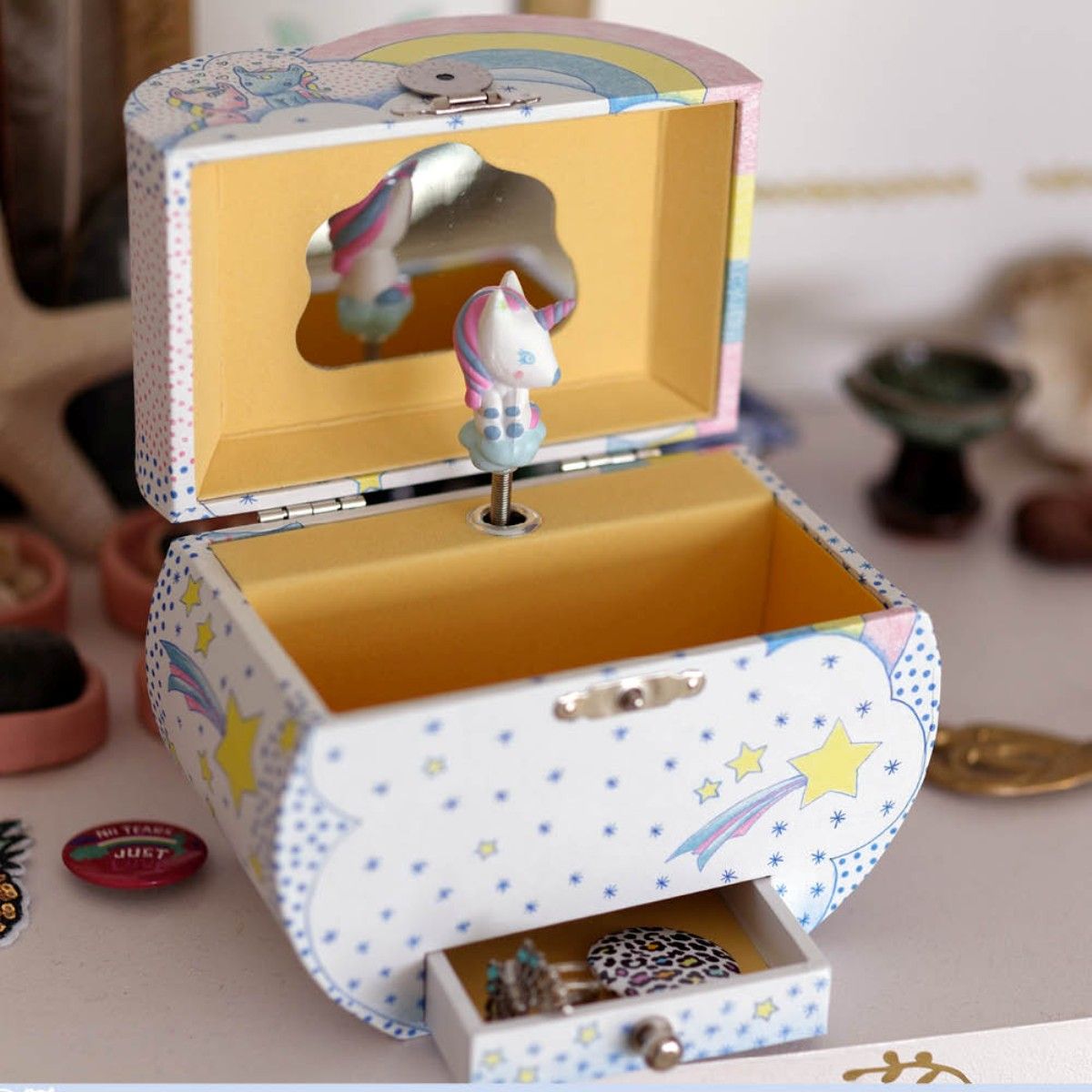 Djeco Smykkeskrin med musik Enhjørning