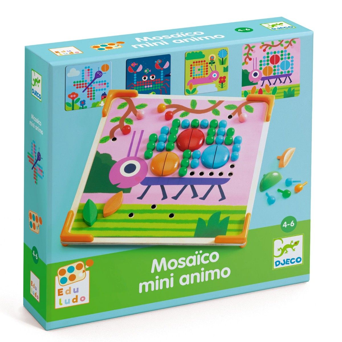Djeco Stiftmosaik, Små dyr