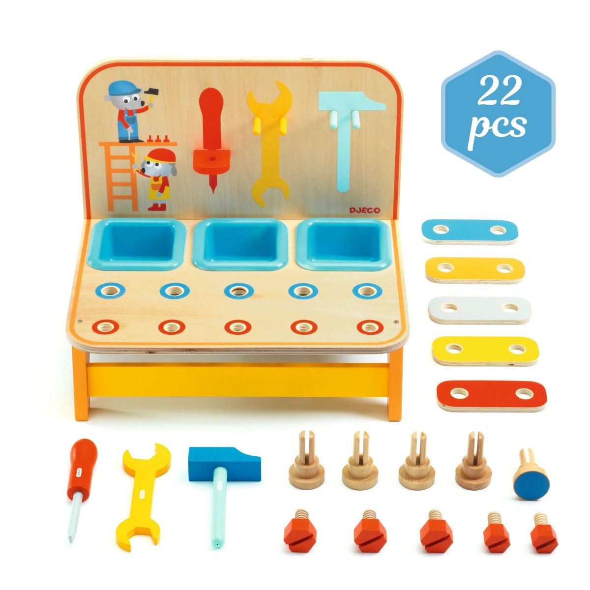 Djeco Bricotoo, værktøjsbænk