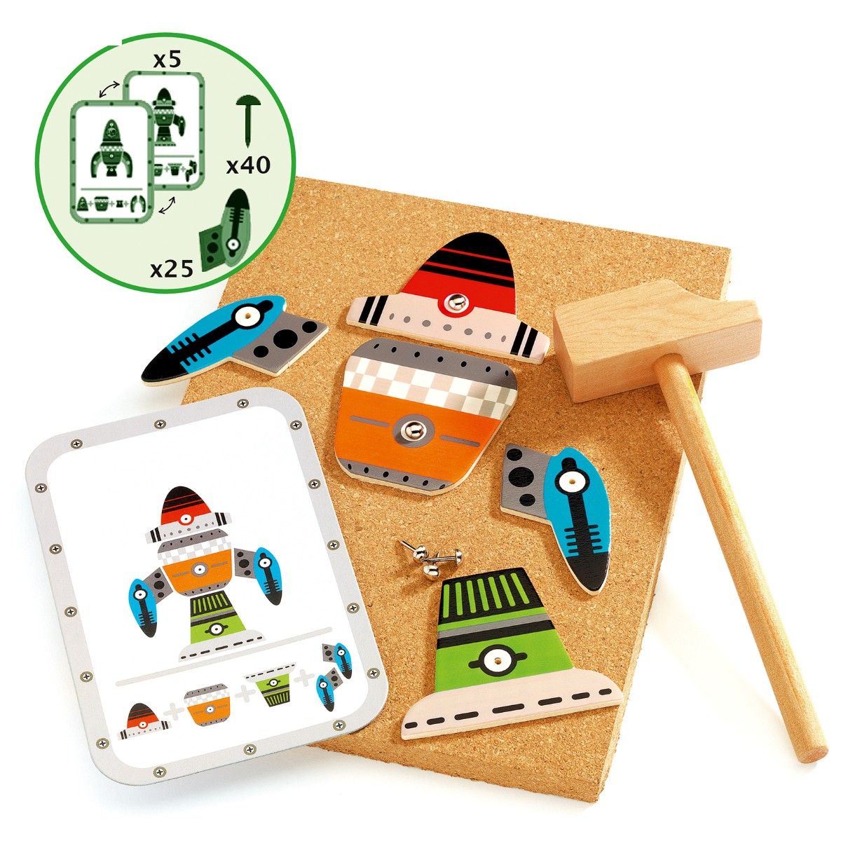 Djeco Hammermosaik, Rumskibe