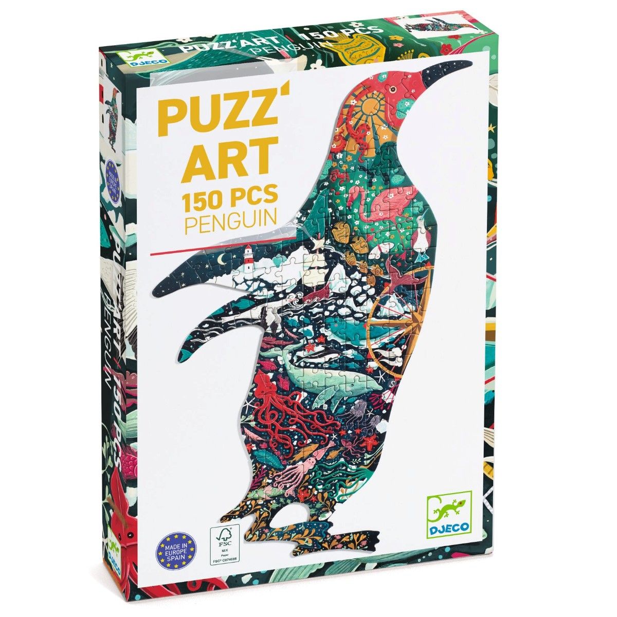 Djeco Puzz'art Pingvin - 150 brikker