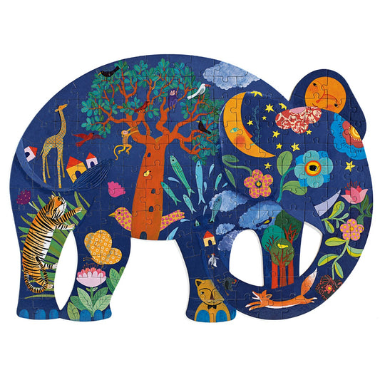 Djeco Puzz'Art Puslespil, Elefant - 150 brikker