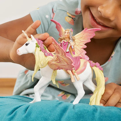 Schleich Fairy Feya with Pegasus unicorn