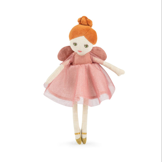 Moulin Roty - Fransk dukke 26 cm - Den lyserøde fe Viviane