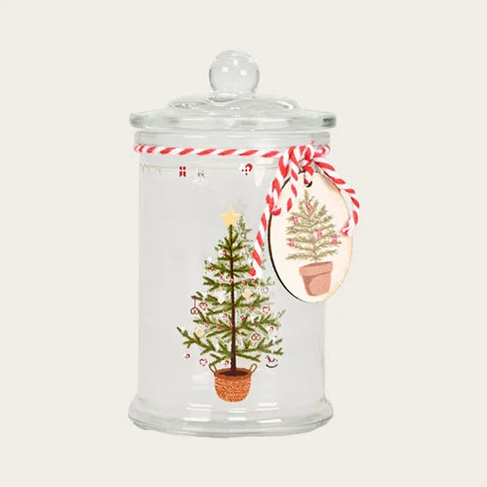 Det Gamle Apotek Glaskrukke, 14 cm.