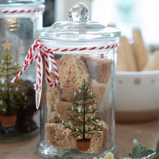 Det Gamle Apotek Glaskrukke, 14 cm.