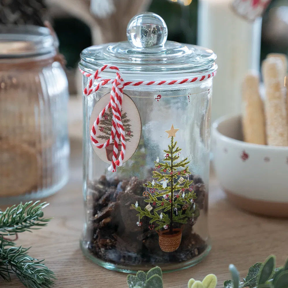 Det Gamle Apotek Glaskrukke, 18 cm.