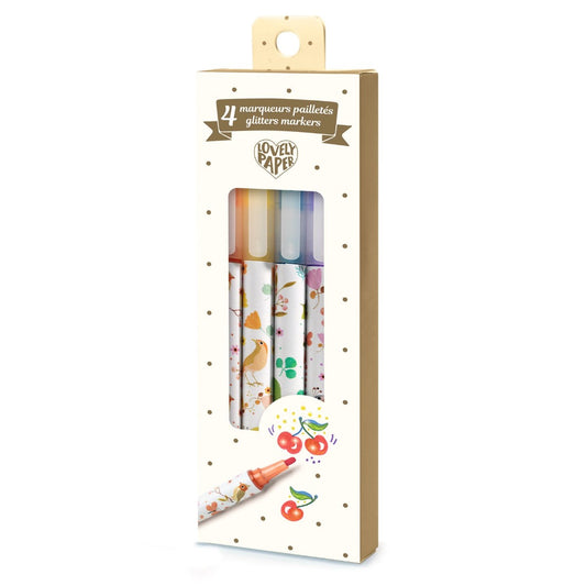 Djeco Lovely Paper, Glitter tusser