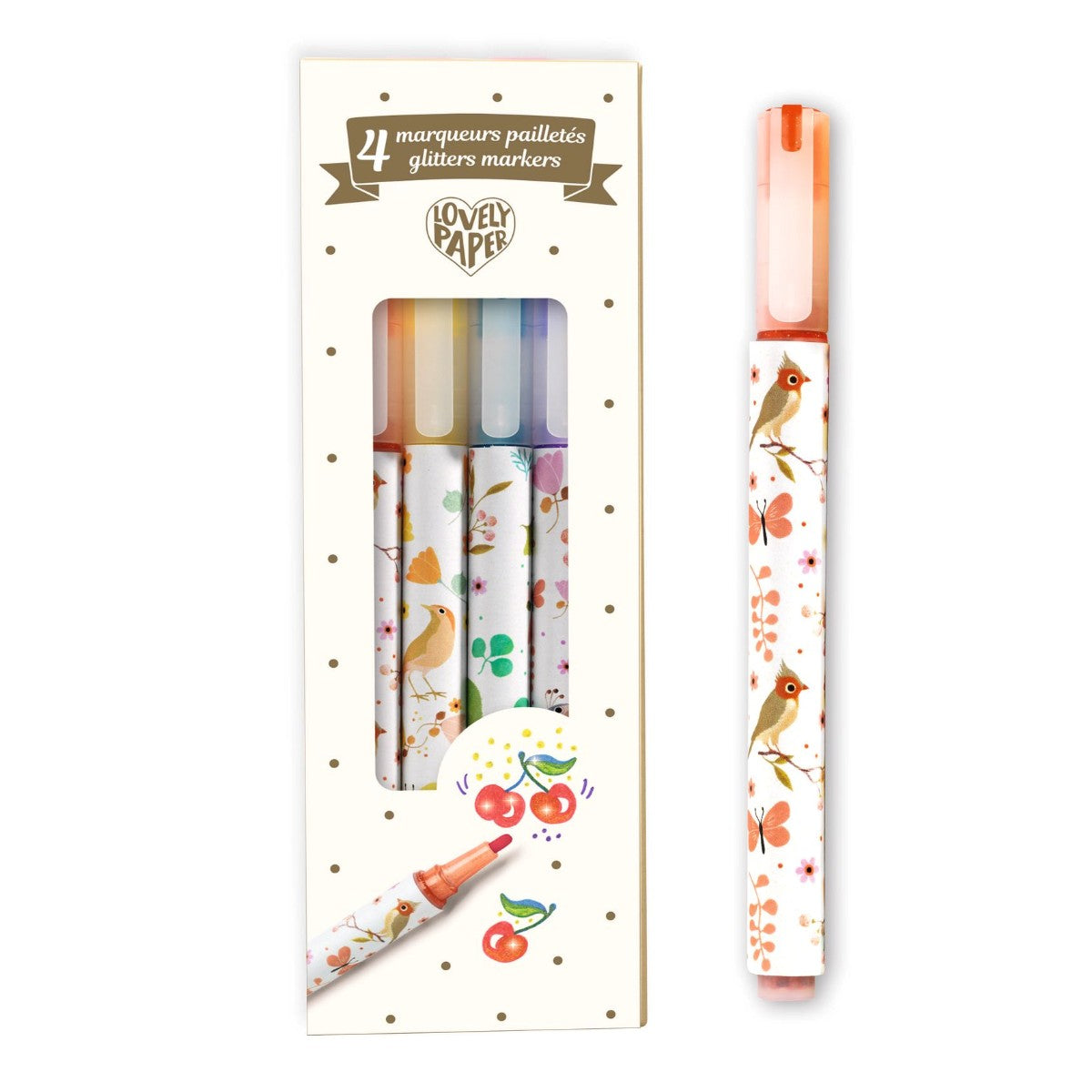 Djeco Lovely Paper, Glitter tusser