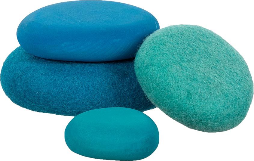 Goki Stabletårn træ/filt - Blå