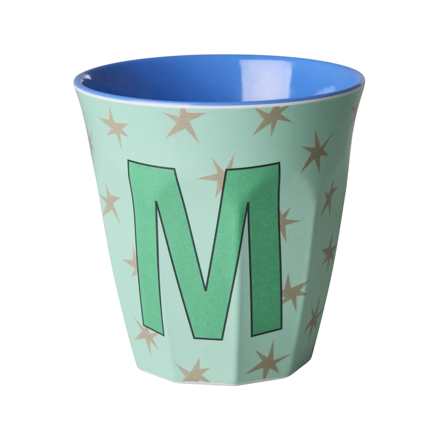 Rice Mellem Alfabetkop - Green Stars - M