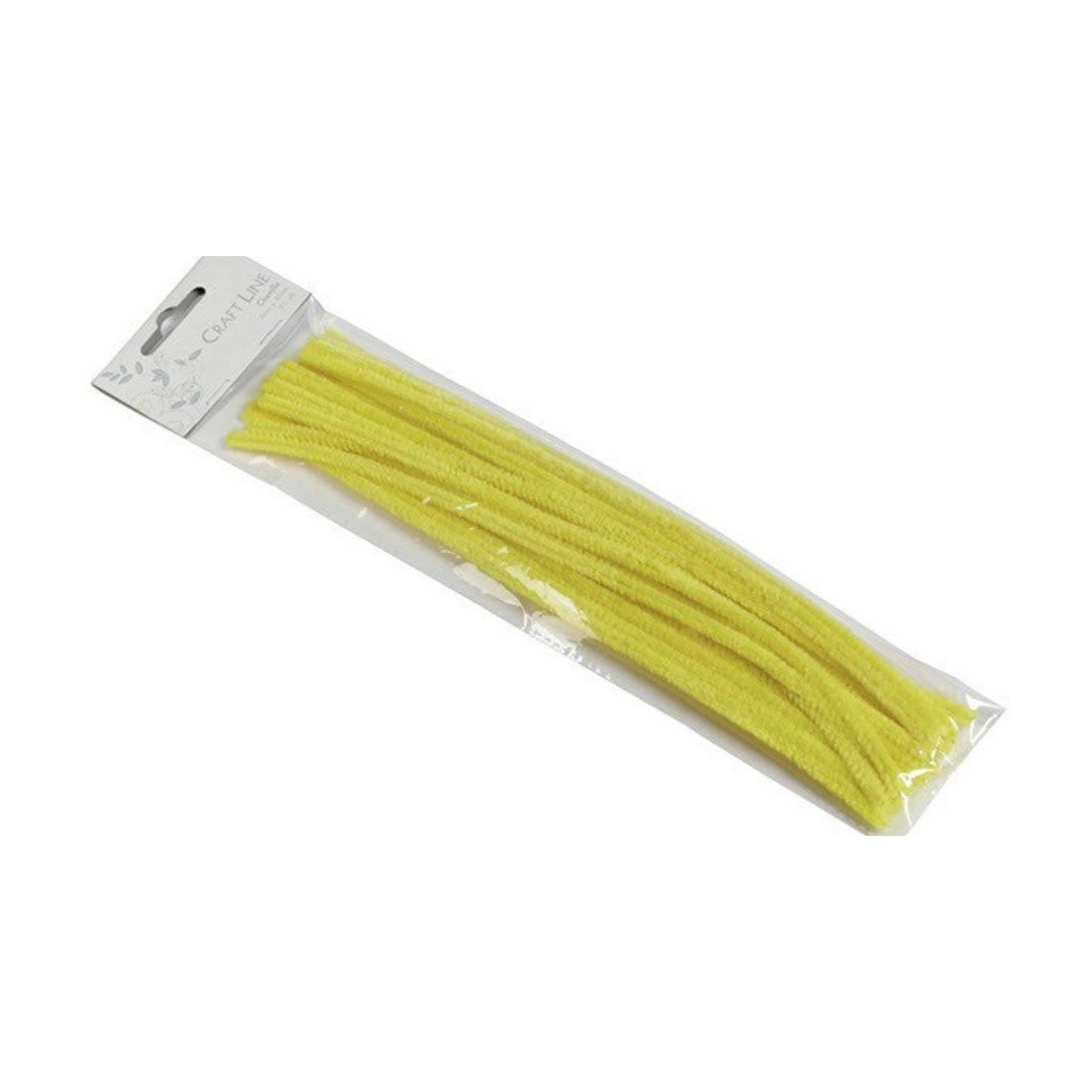 En pakke med gule piberensere