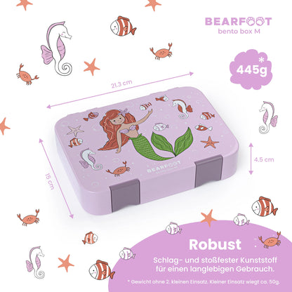 Bearfoot Bento madkasse 4/6 rum - Mermaid