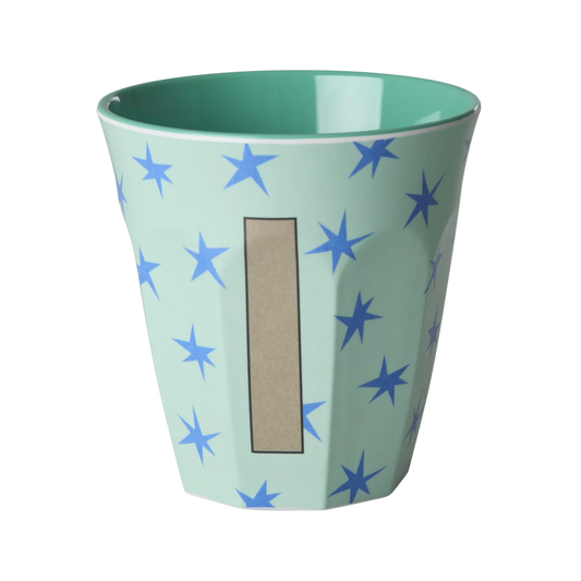 Rice Mellem Alfabetkop - Green Stars - I