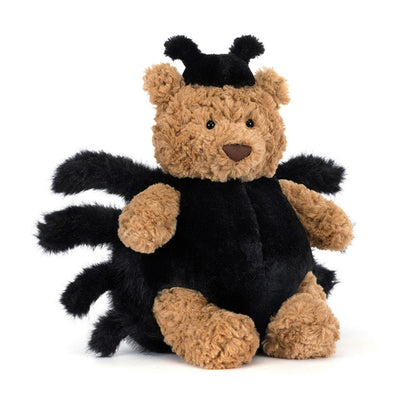 Bamse med edderkop kostume.