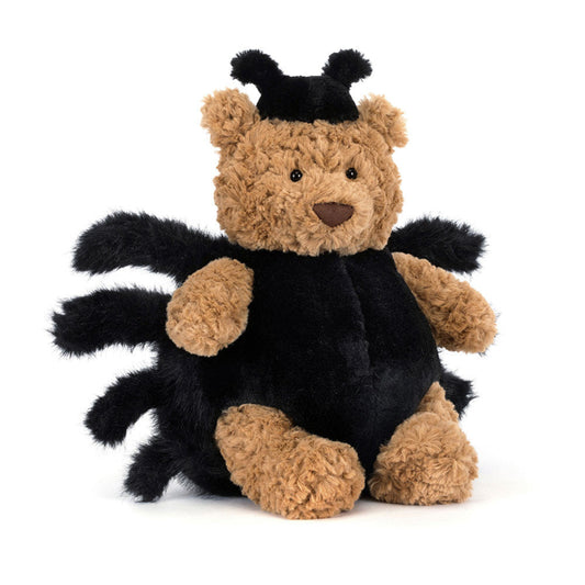 Bamse med edderkop kostume.