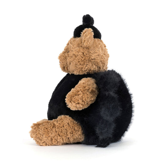 Bamse med edderkop kostume.