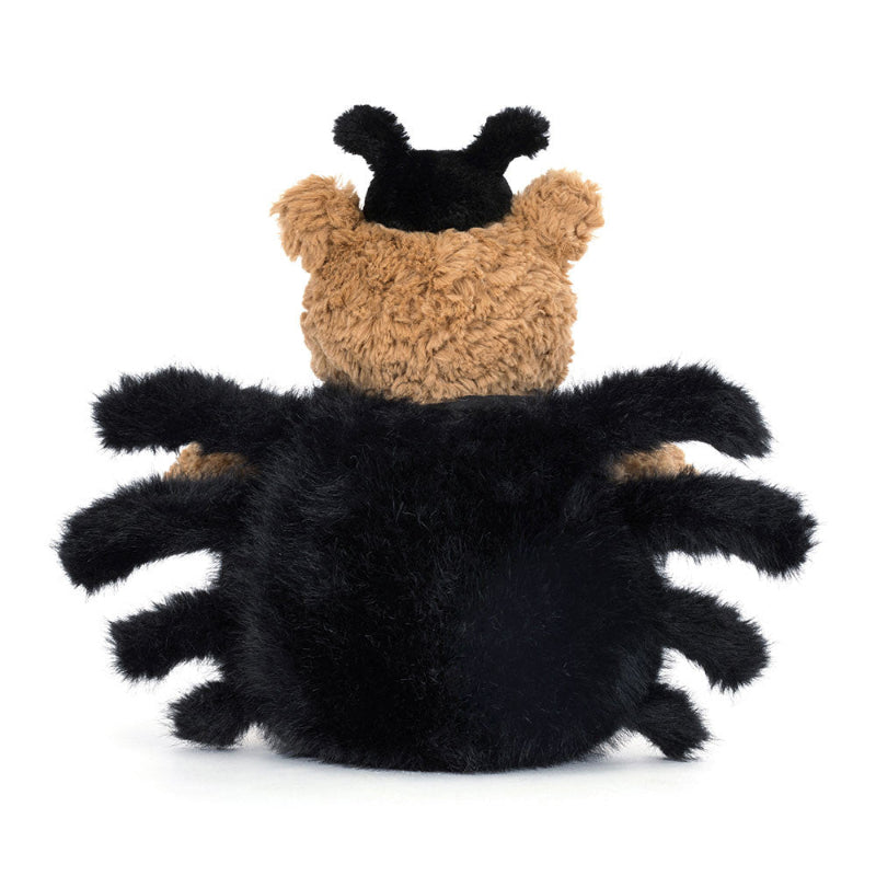Bamse med edderkop kostume.