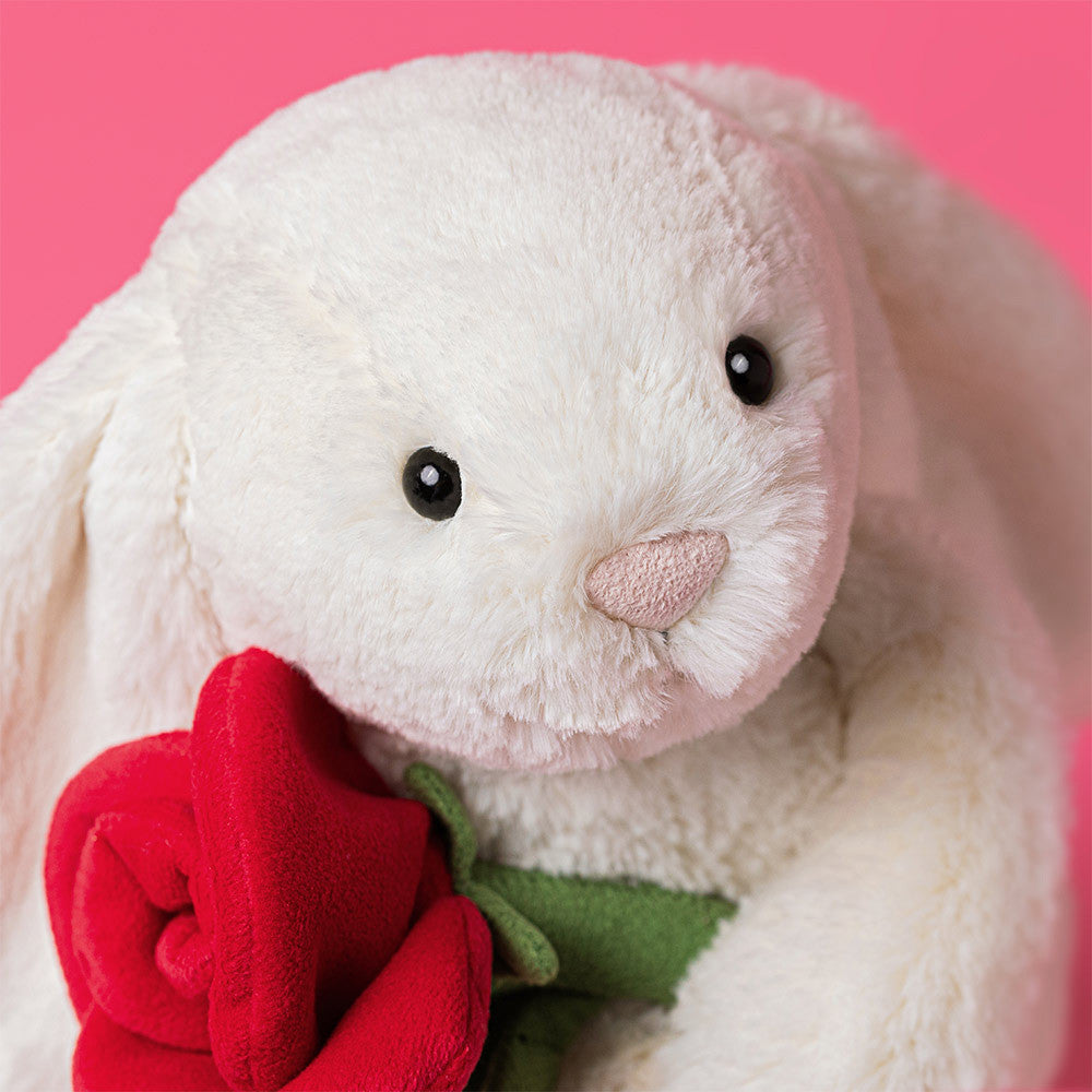 Jellycat Cream Kanin med Rose