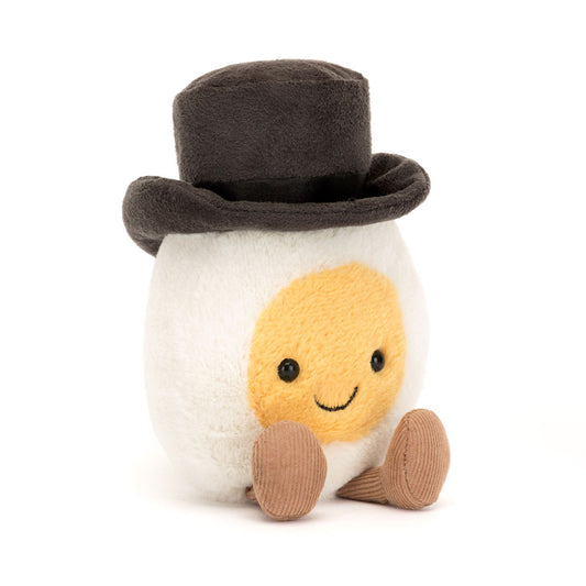 Æg med hat bamse.