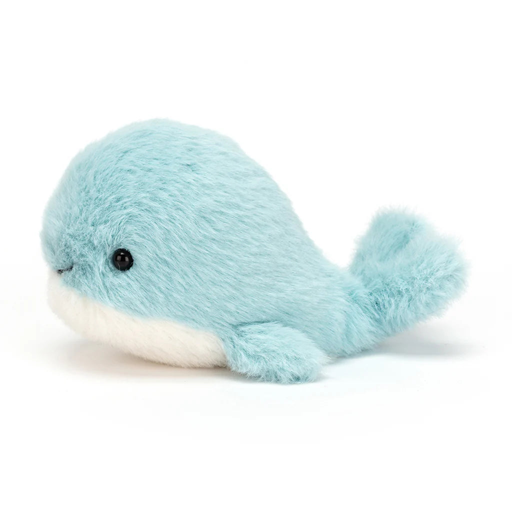 Jellycat Fluffy Hval, 10 cm.