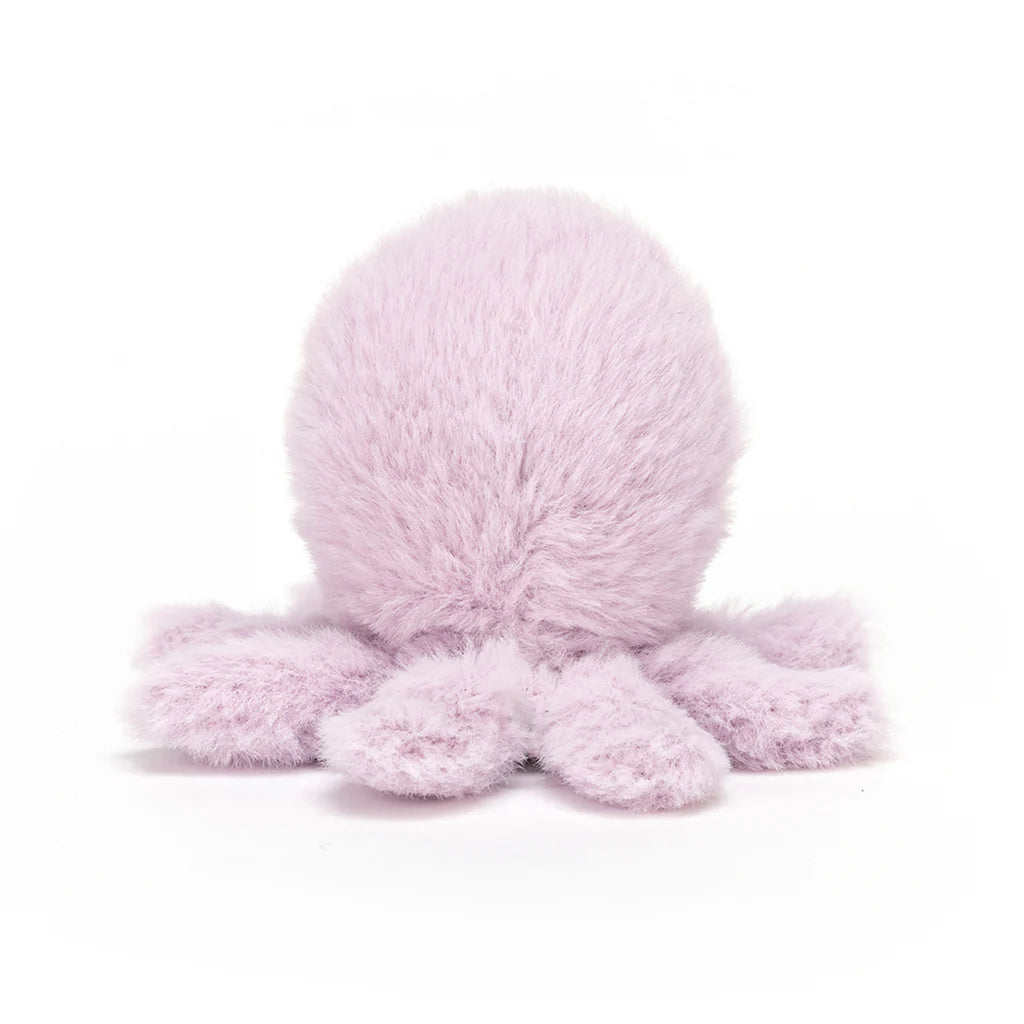 Jellycat Fluffy Blæksprutte, 8 cm.