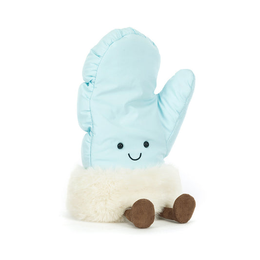 Blå vante bamse.