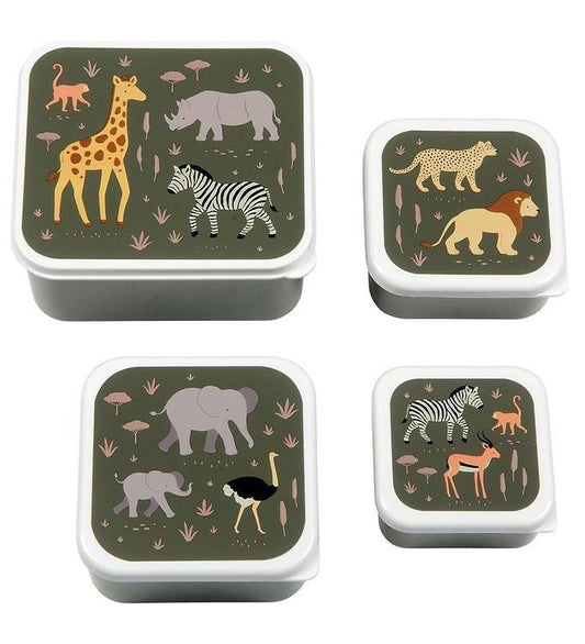 A Little Lovely Company snackbox sæt, savanna