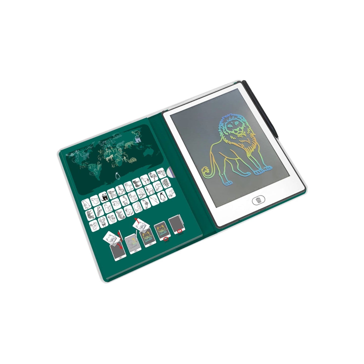 Kidywolf Kidydraw Sketchbook LCD - Around the World