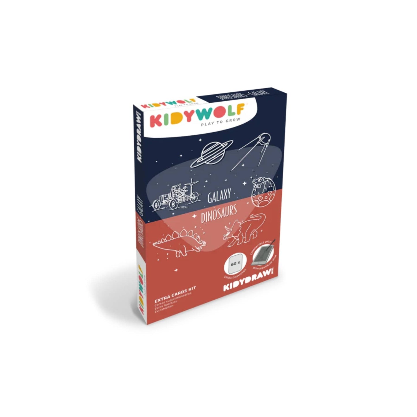 Kidywolf Refill Kidydraw - Galaxy & Dinosaurs