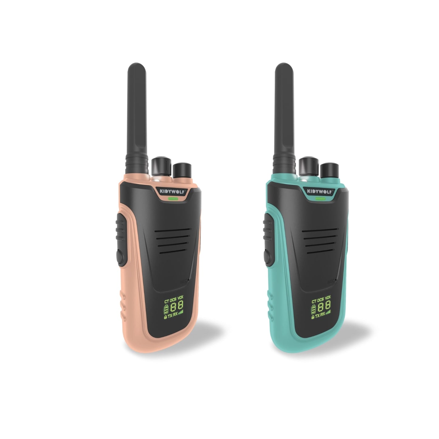 Kidywolf Kidytalk Walkie Talkie, Nude-cyan