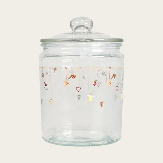 Det Gamle Apotek Glaskrukke, 22 cm.