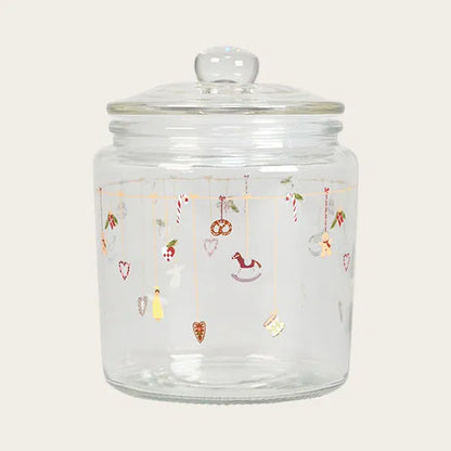 Det Gamle Apotek Christmas Glaskrukke, 16 cm.