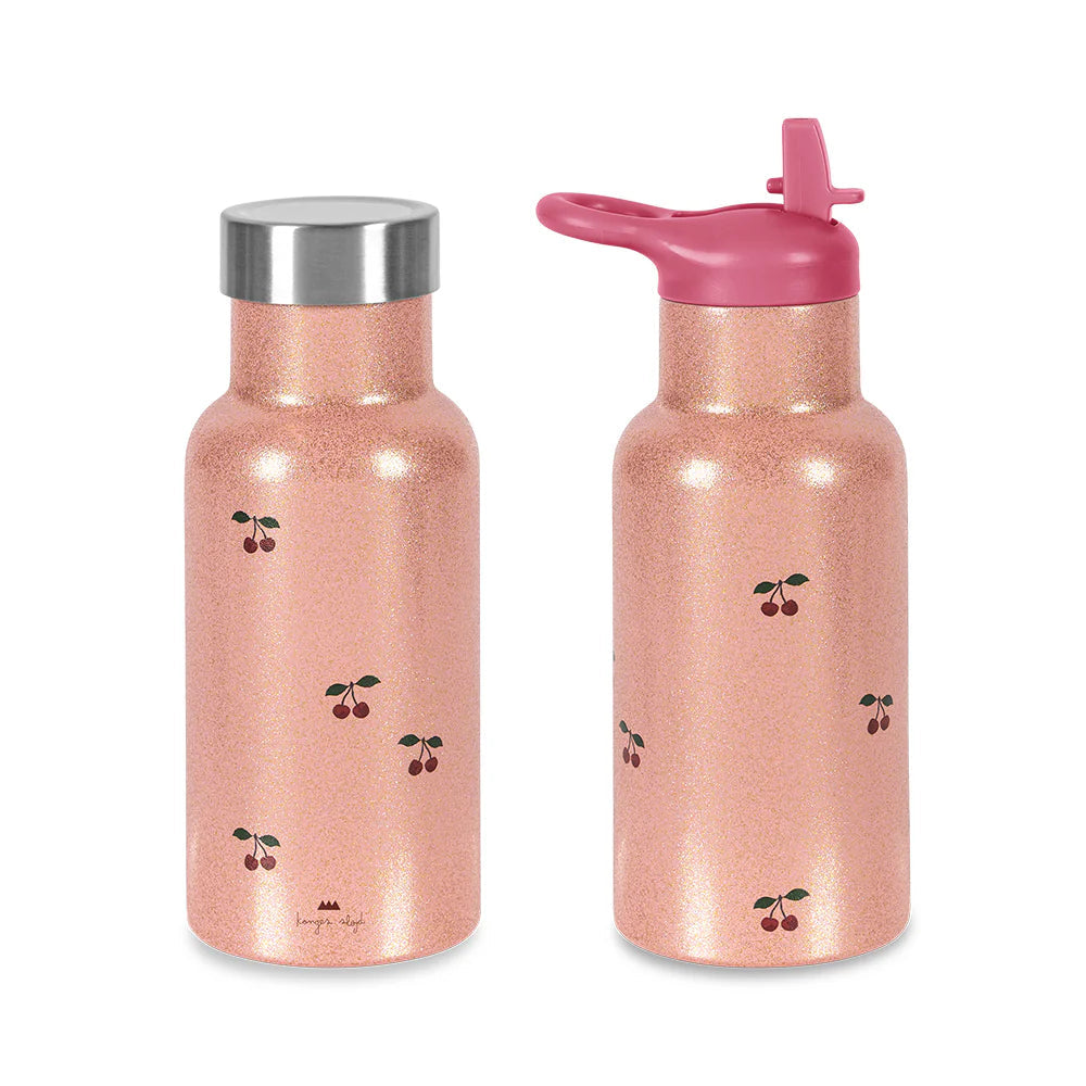 Konges Sløjd Glitter Termo Drikkedunk, Cherry glitter