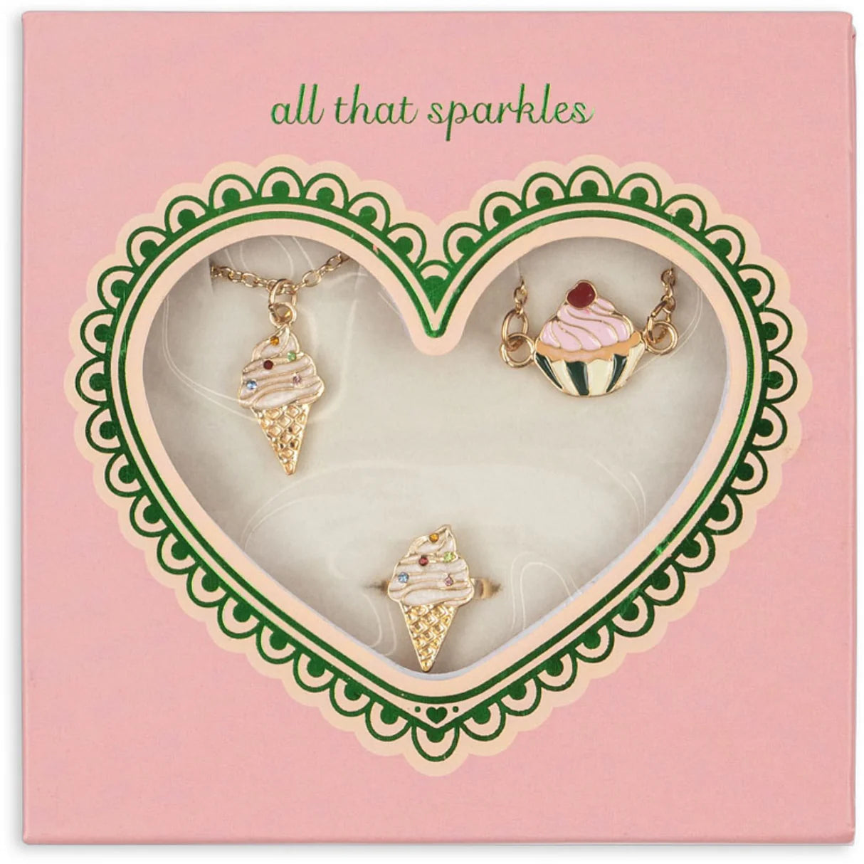 Konges Sløjd Sweet Smykkesæt, Gold