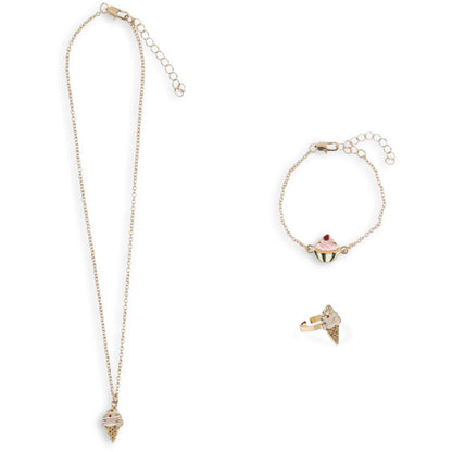 Konges Sløjd Sweet Smykkesæt, Gold