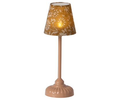 Maileg Vintage gulvlampe, Mus - Mørk pudder