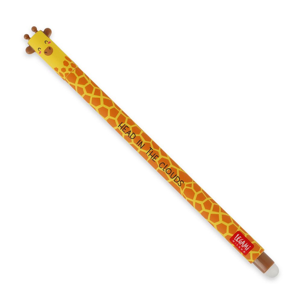 Legami Gel pen med viskelæder, Giraf