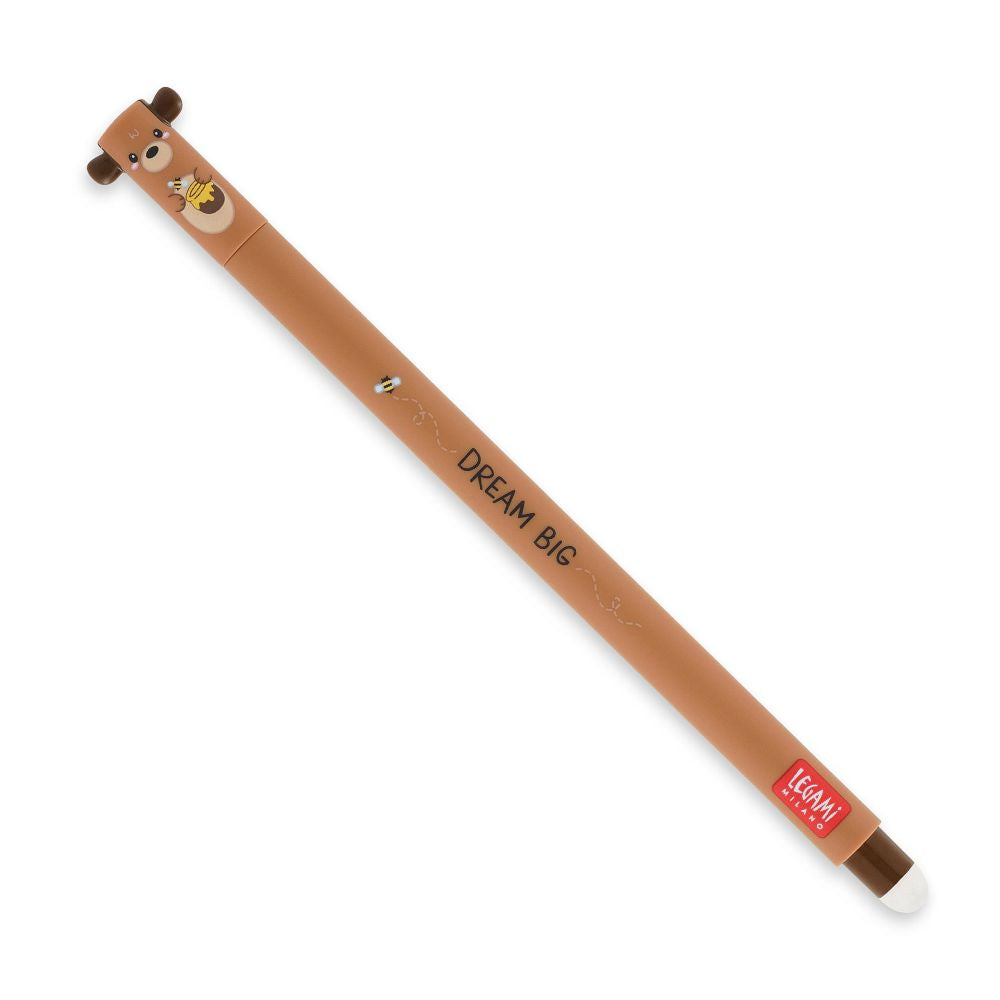 Legami Gel pen med viskelæder, Bjørn