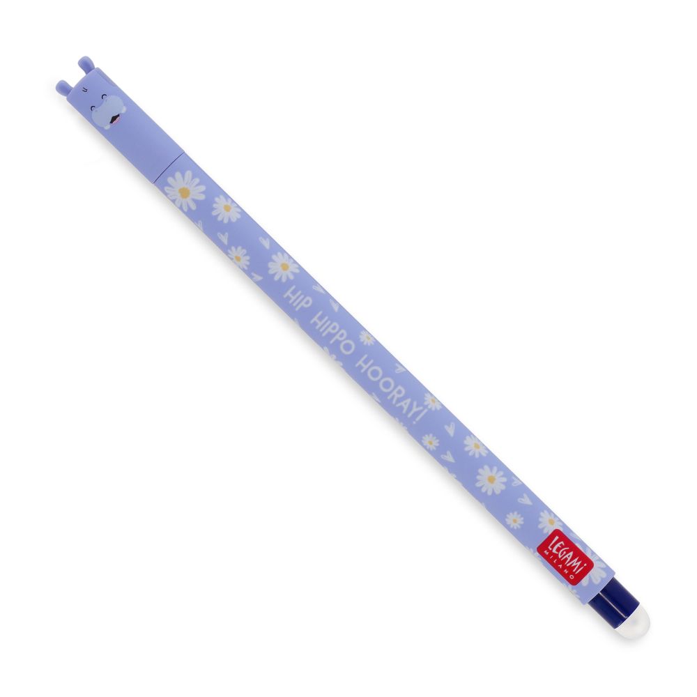 Legami Gel pen med viskelæder, Flodhest