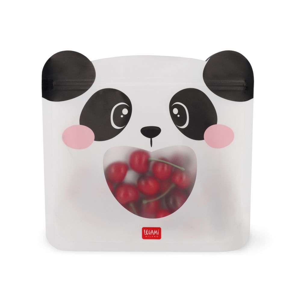 Legami Zip snack bags, sæt med 3 stk. - Panda