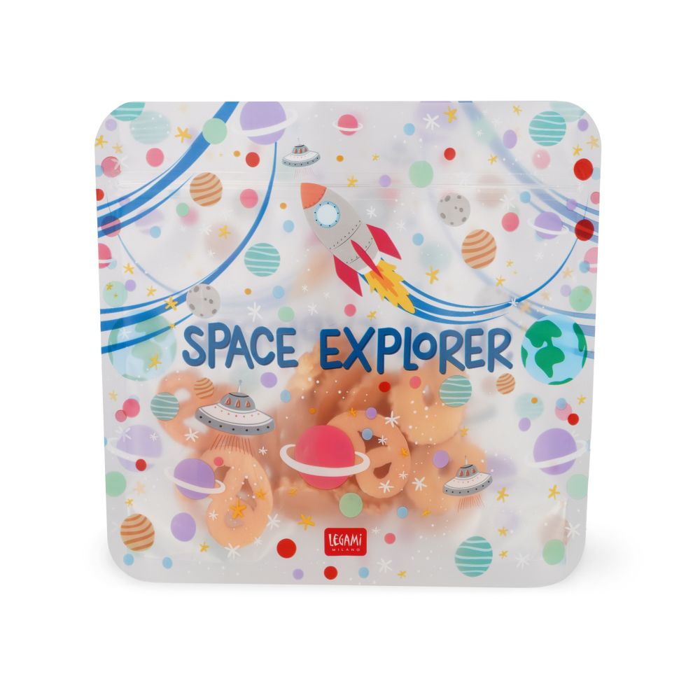 Legami Zip snack bags, sæt med 3 stk. - Space